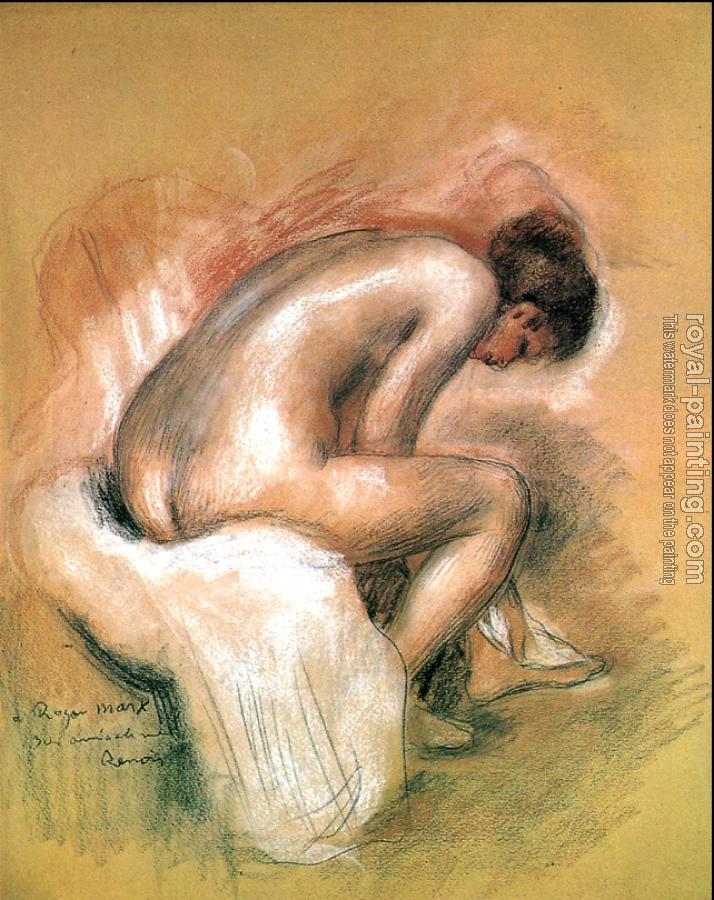 Pierre Auguste Renoir : Femme nue assise ou la toilette
